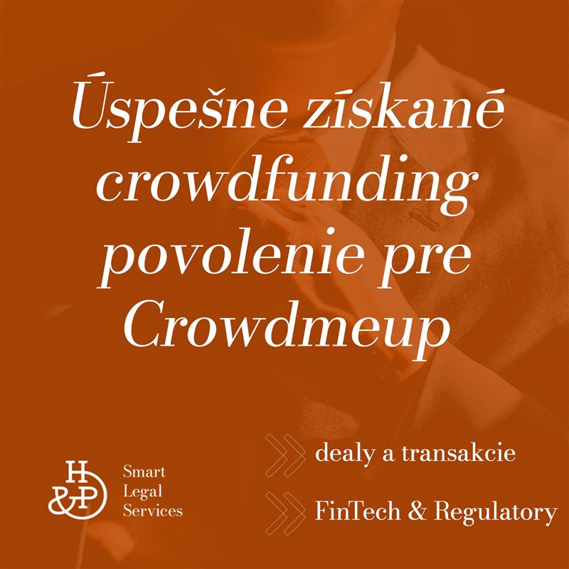 Úspešne získaná licencia na crowdfunding